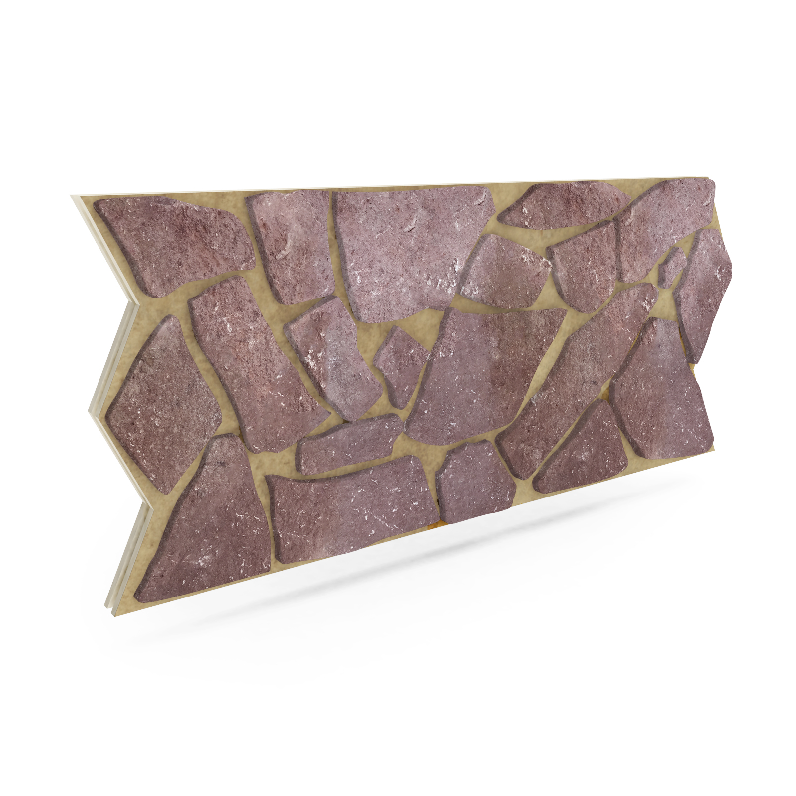 Термопанель Фрайд Премиум уральский Лемезит бордовый плитняк (ровная) ППУ от 5 449.20 руб.