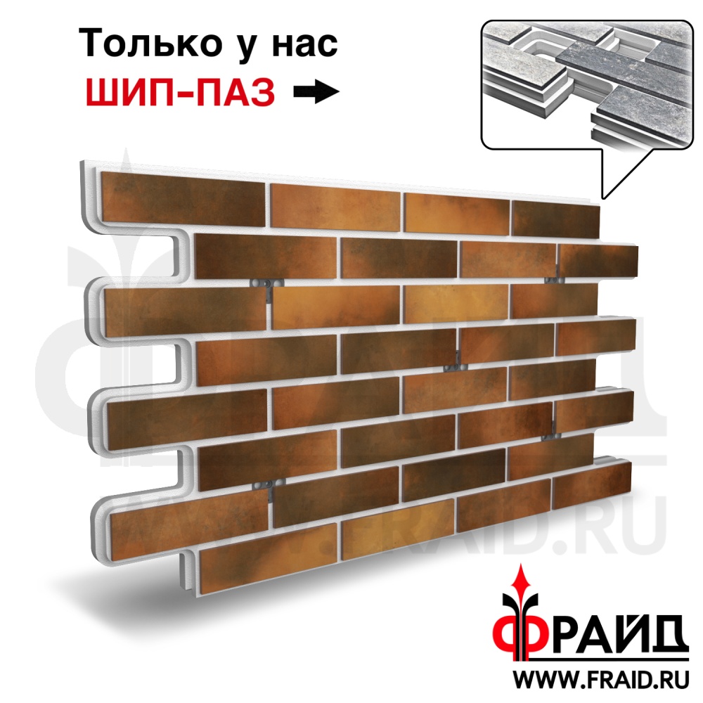 Термопанель Фрайд Плюс BestPoint Retro Brick Curry ППС от 2 463.30 руб.
