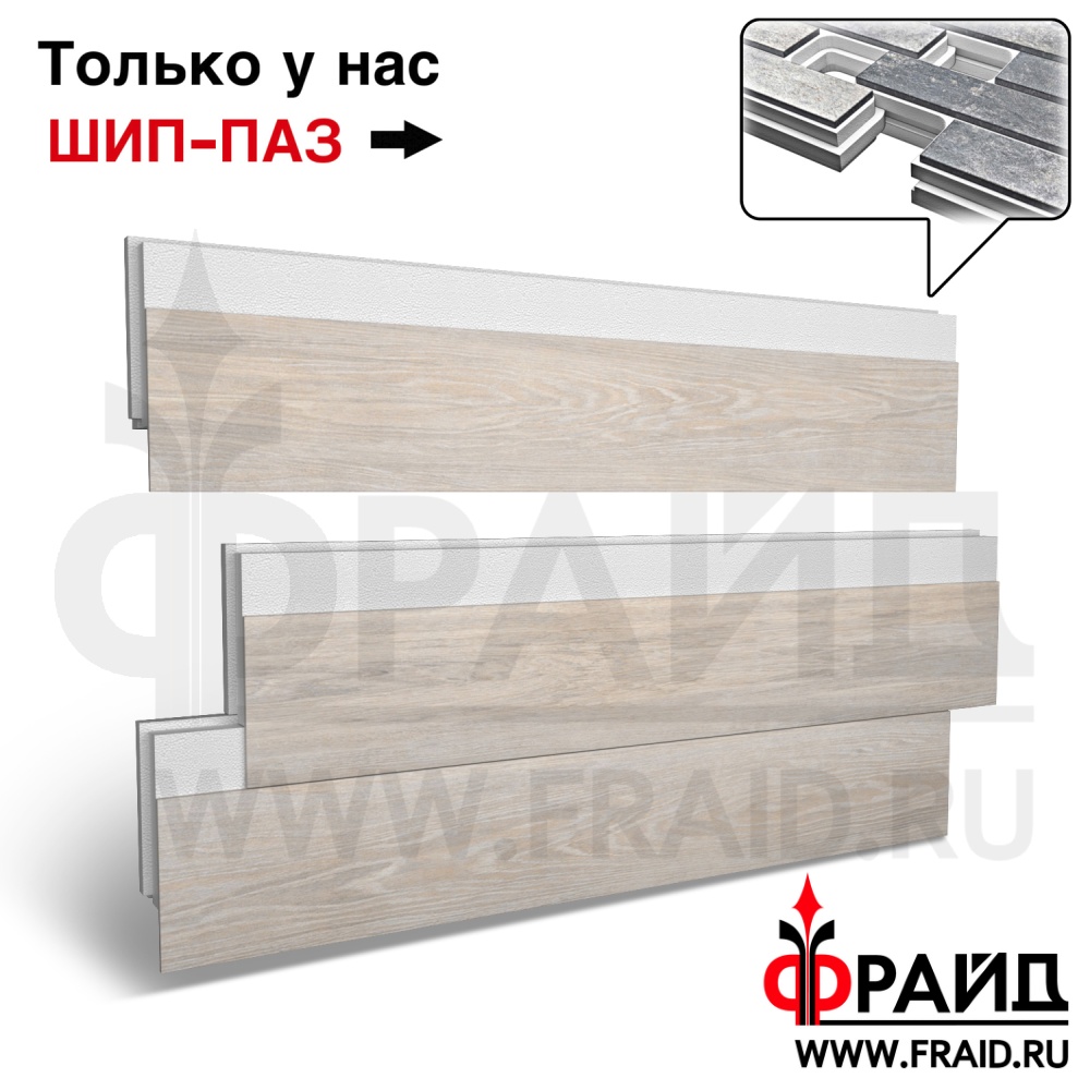 Термопанель Фрайд Плюс Керамика Будущего Гранит Вуд Классик Светло-бежевый ППС от 1 248.90 руб.